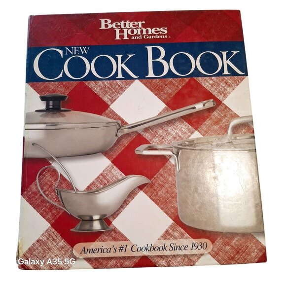Better Homes & Gardens New Cook Book 14th Edition Hardcover Red Plaid - Picture 1 of 7